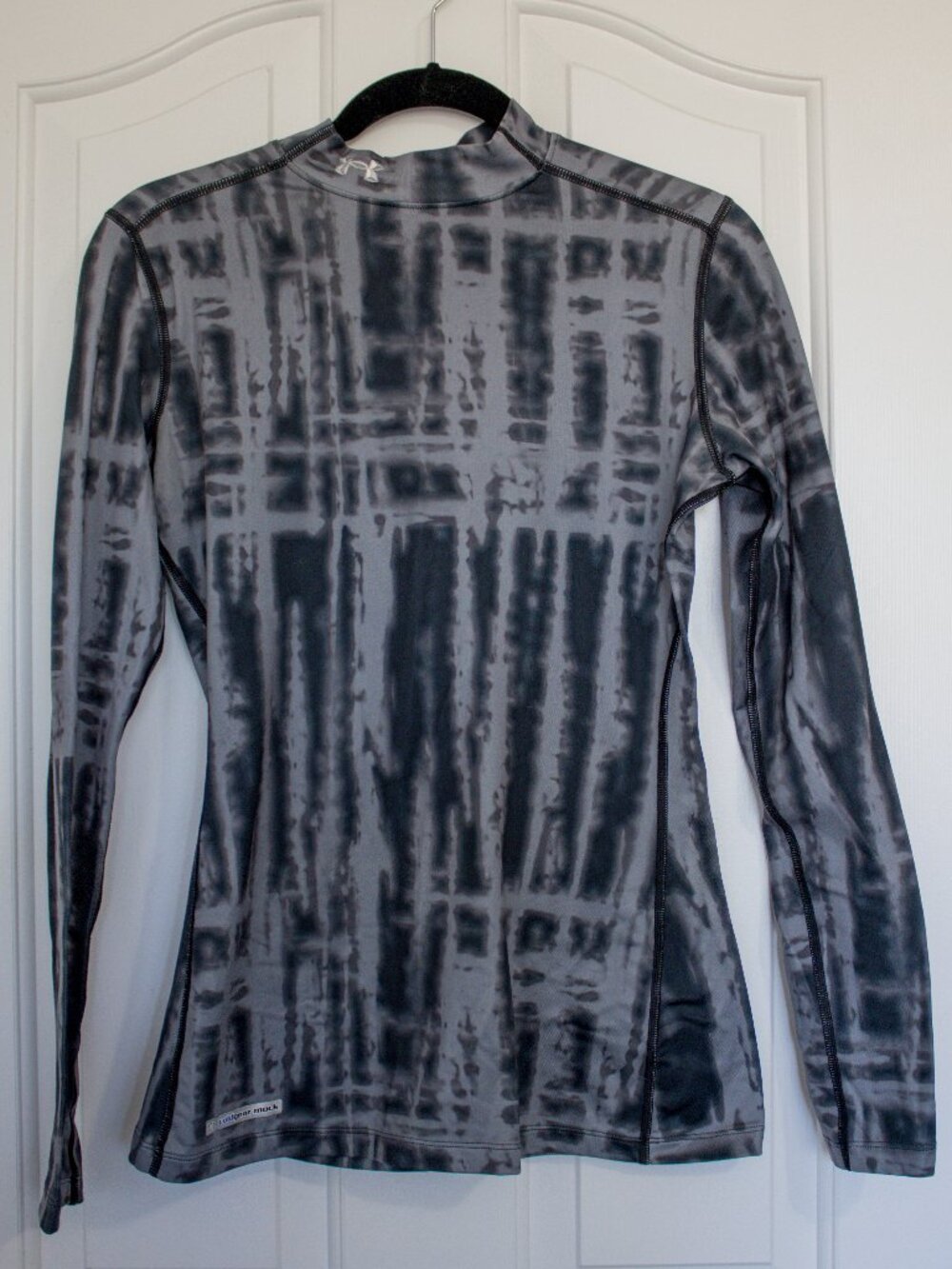 Under Armour Black Tie Dye Fitted Cold Gear Long Sleeve Shirt